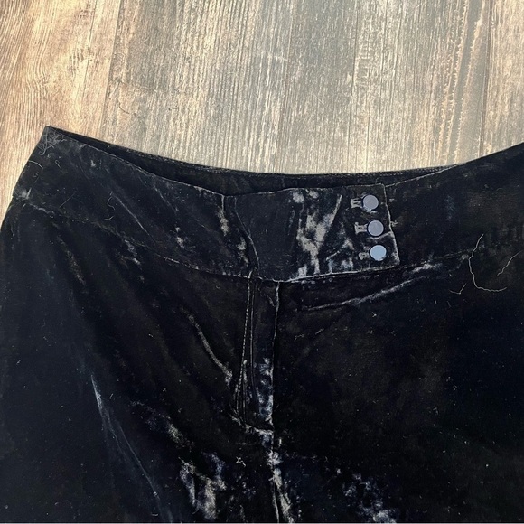 Ann Taylor Signature Fit Women’s Black Velvet Pants Sz 6 lined - Picture 2 of 8